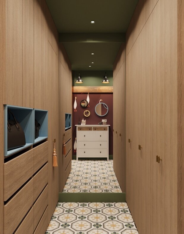 Фотография: Прихожая в стиле Современный, Эклектика, Квартира, Проект дня, Москва, 1 комната, 40-60 метров, современный с элементами эклектики, фото интерьера, дизайн интерьера фото – фото на INMYROOM