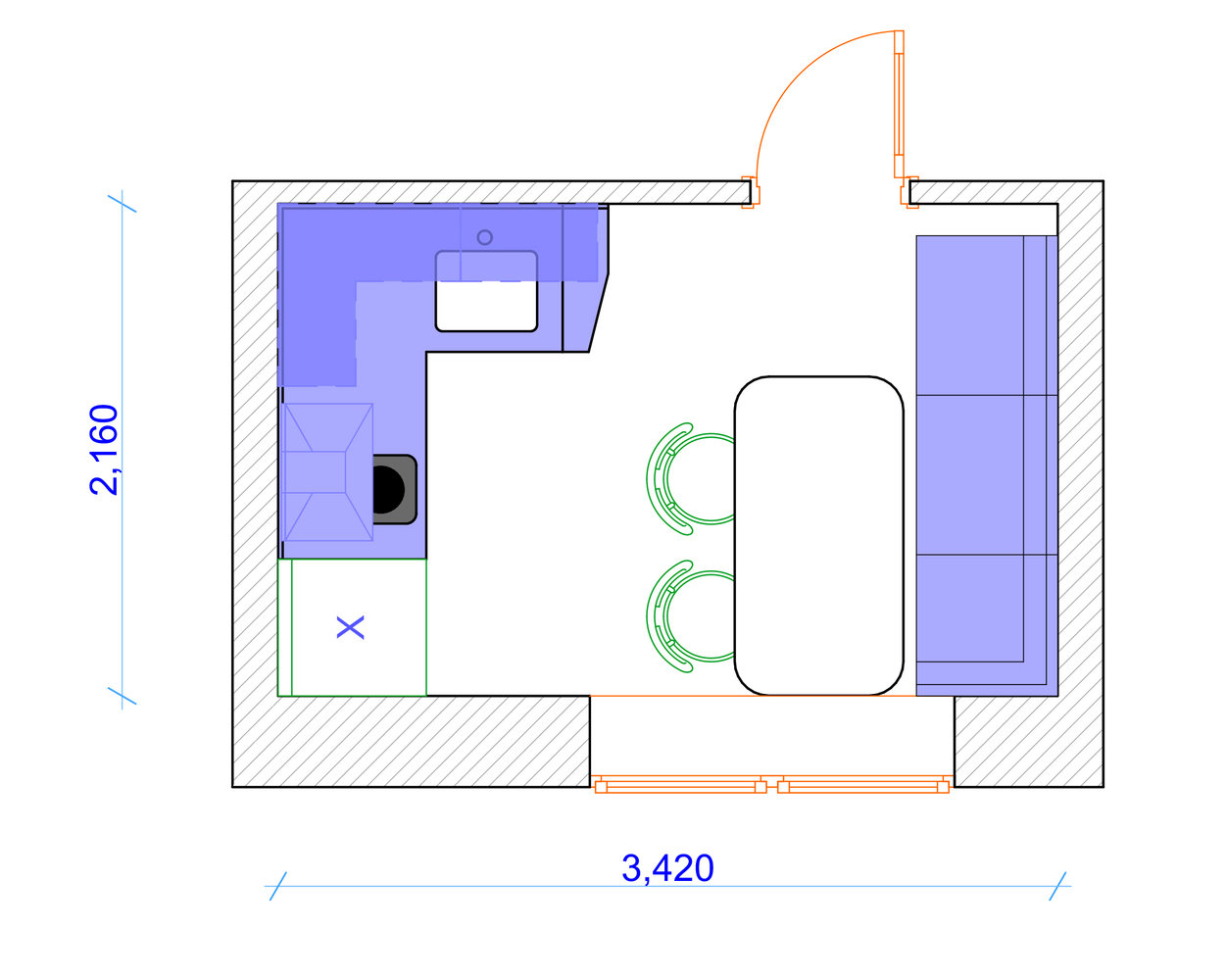 Фотография: Прочее в стиле , Кухня и столовая, Квартира, Дома и квартиры, П44т – фото на INMYROOM