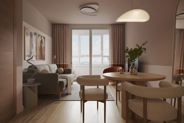 Фото из портфолио Квартира для девушки в Ханты-Мансийске – фотографии дизайна интерьеров на INMYROOM