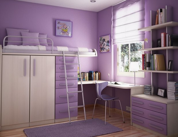 Фото из портфолио Фиолетовое счастье – фотографии дизайна интерьеров на INMYROOM
