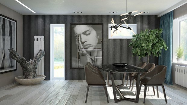 Фото из портфолио House in Moscow – фотографии дизайна интерьеров на INMYROOM