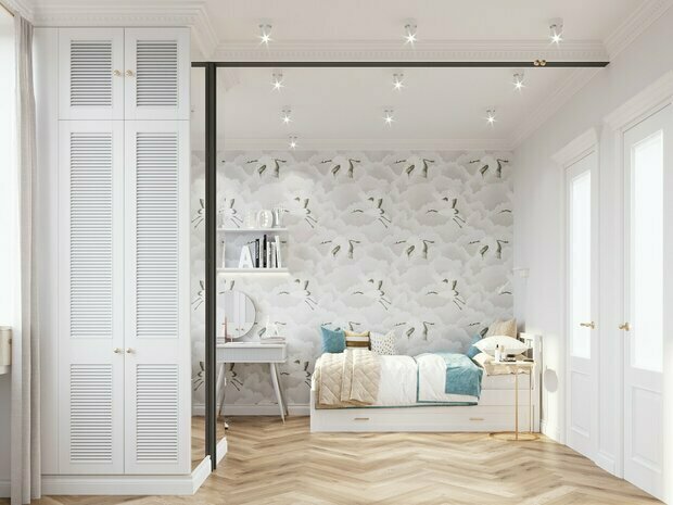 Визуализация детской в скандинавском стиле с элементами минимализма