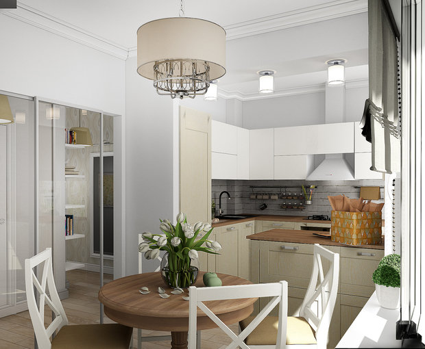 Фото из портфолио Квартира для студентки – фотографии дизайна интерьеров на INMYROOM