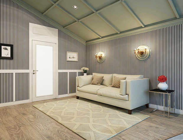 Фотография: Гостиная в стиле Прованс и Кантри, Классический, Современный, Дом, Проект недели, интерьер кабинета, кухня-гостиная дизайн, Челябинск, Валерия Стенникова, Insomnia, американский стиль – фото на INMYROOM