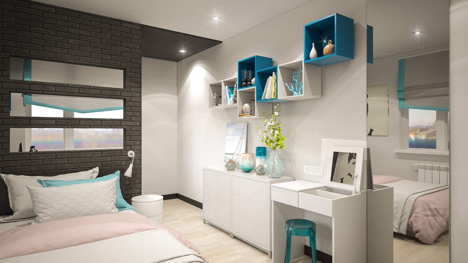 Фото из портфолио Интерьер двухкомнатной квартиры для молодой семьи – фотографии дизайна интерьеров на INMYROOM Фото из портфолио Интерьер двухкомнатной квартиры для молодой семьи – фотографии дизайна интерьеров на INMYROOM