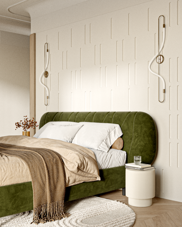 Фотография: Спальня в стиле Современный, Квартира, Проект недели, Москва, Марина Суворова, Екатерина Русскова, 2 комнаты, 60-90 метров, Attico Interior – фото на INMYROOM