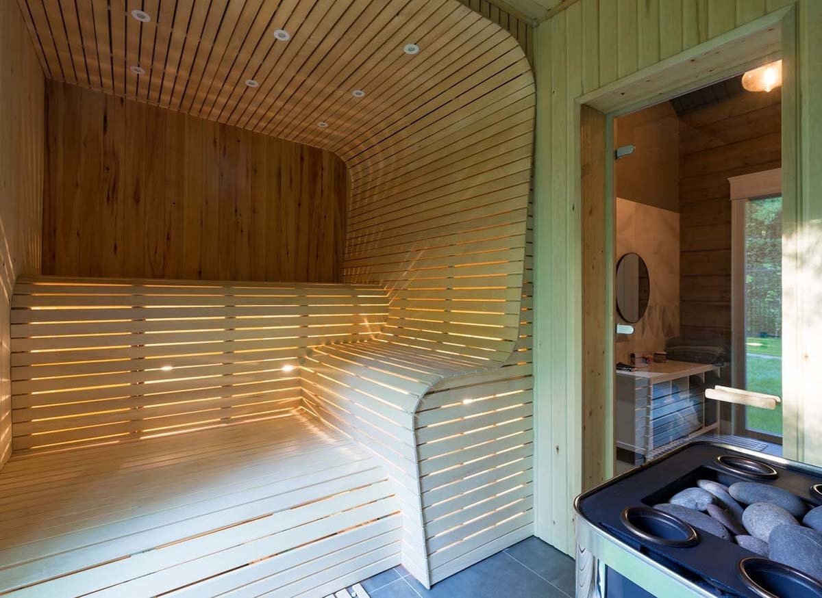 Фото из портфолио Баня из клееного бруса 195 м2 – фотографии дизайна интерьеров на INMYROOM Фото из портфолио Баня из клееного бруса 195 м2 – фотографии дизайна интерьеров на INMYROOM