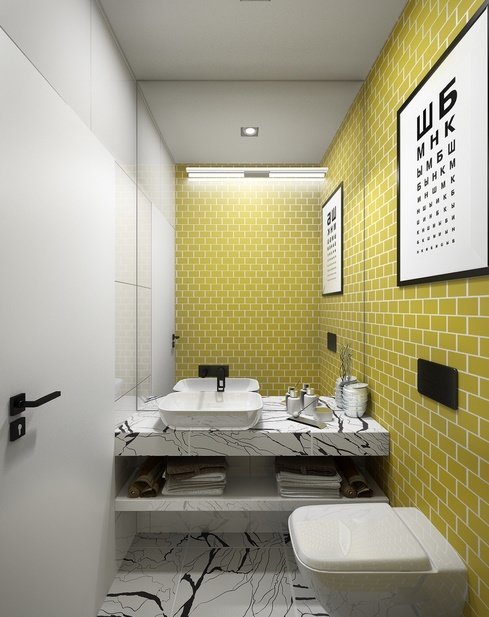 Фотография: Ванная в стиле Скандинавский, Советы, маленькая ванная – фото на INMYROOM