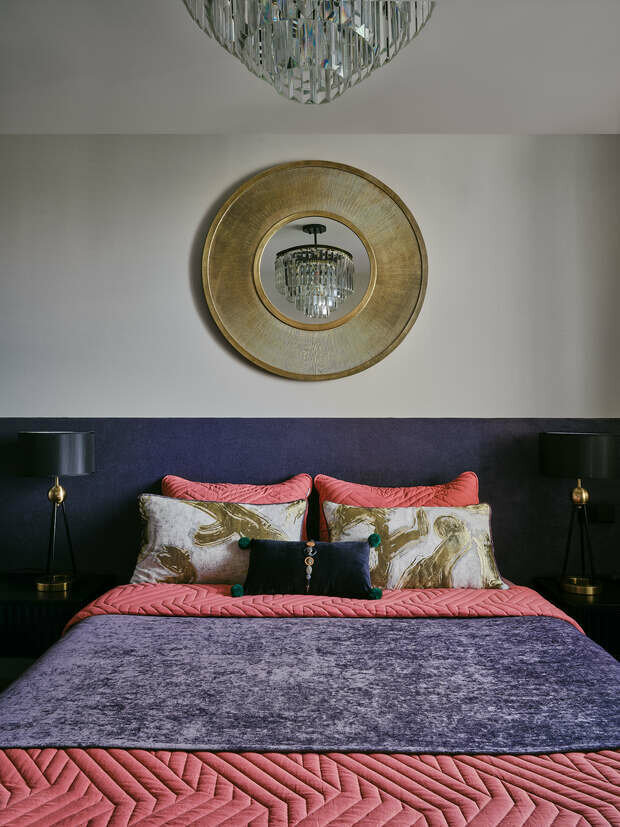 Фотография: Спальня в стиле Современный, Восточный, Эклектика, Винтажный, Квартира, Проект недели, Москва, Панельный дом, 2 комнаты, 40-60 метров, Анна Тарасова – фото на INMYROOM