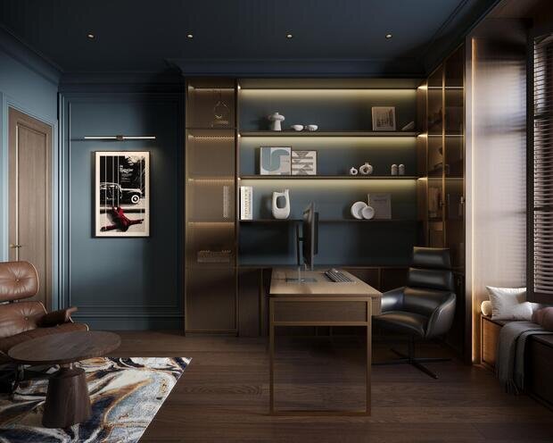 Фото из портфолио Дизайн интерьера квартиры в ЖК «Noble (Нобл)» с элементами американской классики – фотографии дизайна интерьеров на INMYROOM