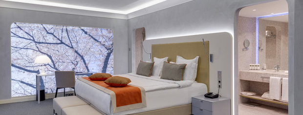 Фотография: Спальня в стиле Хай-тек, Дом, Дома и квартиры – фото на INMYROOM