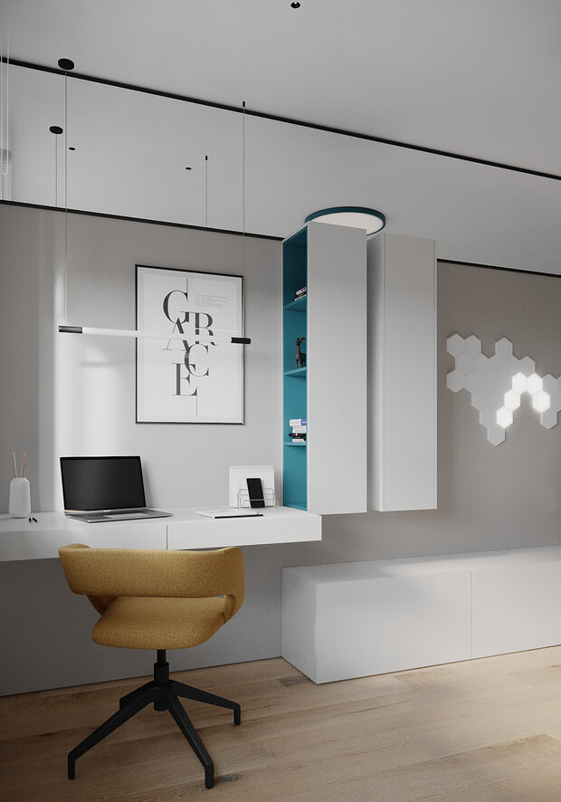 Фотография: Детская в стиле Современный, Хай-тек, Квартира, Проект недели, Москва, 3 комнаты, 60-90 метров, Buro DA, Анастасия Калинина, Дарья Митина – фото на INMYROOM