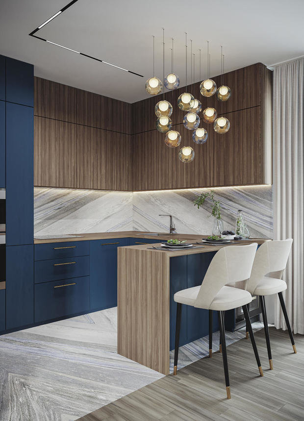 Фото из портфолио Современный стиль с яркими акцентами в ЖК Привилегия - 202 кв. метра – фотографии дизайна интерьеров на INMYROOM