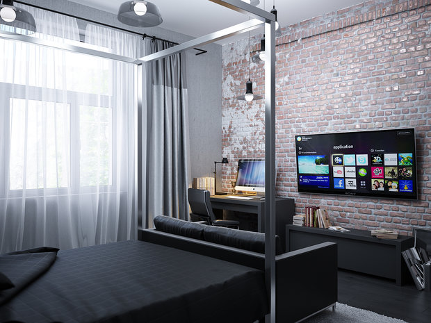 Фото из портфолио Брутальная комната – фотографии дизайна интерьеров на INMYROOM