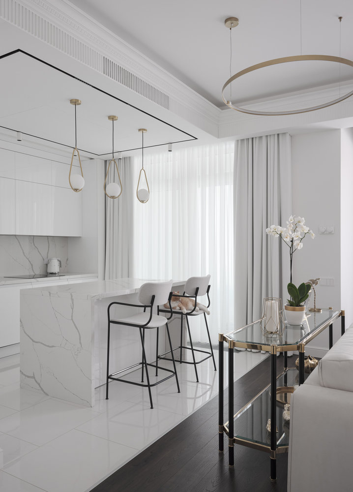 Фотография: Кухня и столовая в стиле Классический, Современный, Квартира, Проект недели, Санкт-Петербург, 2 комнаты, Более 90 метров, Сергей Клочков – фото на INMYROOM