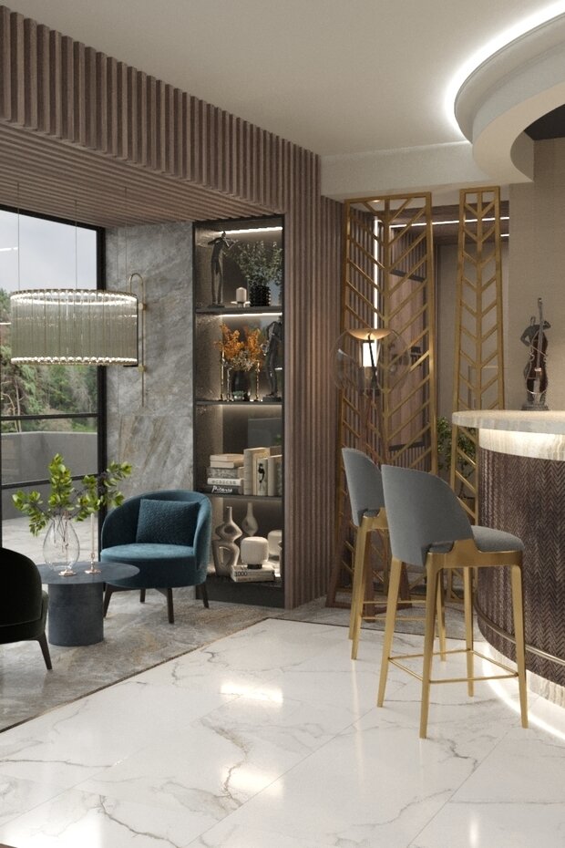 Фото из портфолио NEW STAR HOTEL. Lobby – фотографии дизайна интерьеров на INMYROOM