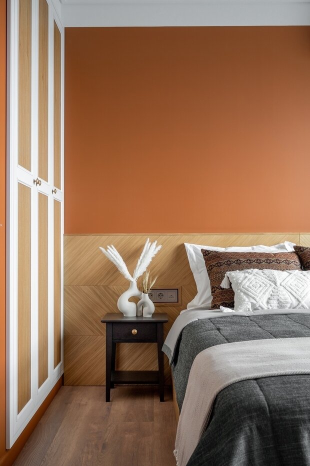 Фотография: Спальня в стиле Современный, Квартира, Проект недели, 2 комнаты, 40-60 метров, Design Project Studio, Анастасия Володина, Град Московский – фото на INMYROOM