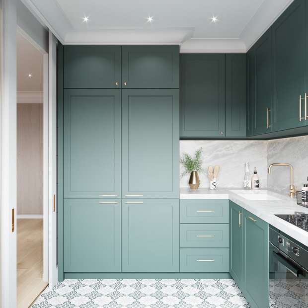 Фотография: Кухня и столовая в стиле Современный, Квартира, Проект недели, Москва, 4 и больше, Более 90 метров, Елена Лебедева – фото на INMYROOM