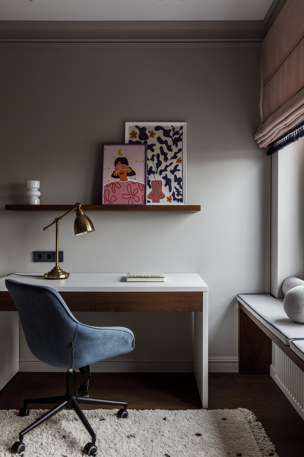 Фотография: Детская в стиле Современный, Эклектика, Квартира, Проект дня, 3 комнаты, Более 90 метров, Тюмень, современный с элементами лофта, эклектика с элементами классики, Анна Селиванова – фото на INMYROOM