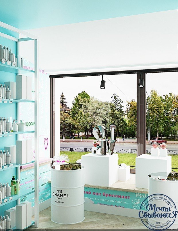 Фото из портфолио Интерьер салона косметики – фотографии дизайна интерьеров на INMYROOM