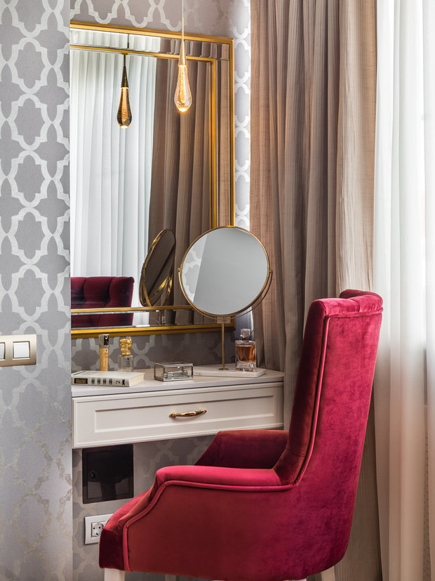 Фотография: Спальня в стиле Классический, Современный, Квартира, Проект недели, Самара, Artek Design Studio, 4 и больше, Более 90 метров, Оксана Агапонова – фото на INMYROOM