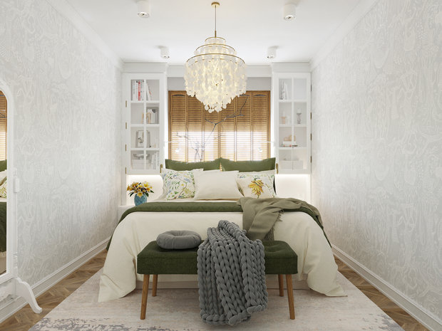 Фото из портфолио Интерьер 1-комнатной квартиры в ЖК Золотые купола – фотографии дизайна интерьеров на INMYROOM