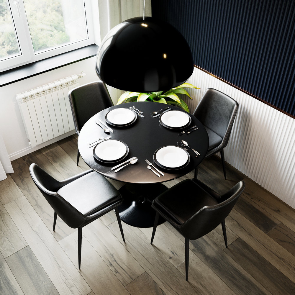 Фотография: Кухня и столовая в стиле Современный, Квартира, Минимализм, Проект недели, Казахстан, 2 комнаты, 40-60 метров, Anova Interior Design – фото на INMYROOM Фотография: Кухня и столовая в стиле Современный, Квартира, Минимализм, Проект недели, Казахстан, 2 комнаты, 40-60 метров, Anova Interior Design – фото на INMYROOM