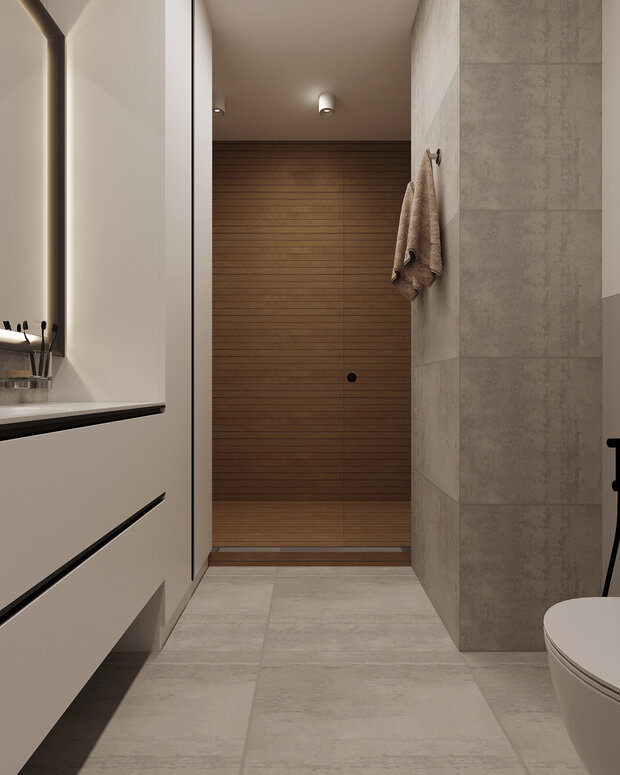 Фото из портфолио Тёмный минимализм – фотографии дизайна интерьеров на INMYROOM