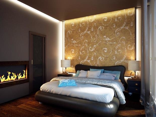 Фотография: Спальня в стиле Современный, Квартира, Россия, Планировки, Декор, Белый, Минимализм, Проект недели, Бежевый, Синий, Голубой, Бирюзовый, Сочи, GraniStudio – фото на INMYROOM