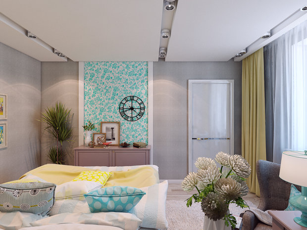 Фото из портфолио Квартира для девушки – фотографии дизайна интерьеров на INMYROOM