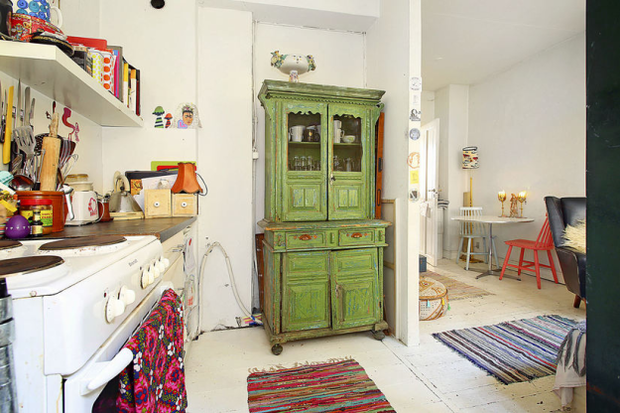 Фотография: Кухня и столовая в стиле Скандинавский, Малогабаритная квартира, Квартира, Дома и квартиры – фото на INMYROOM