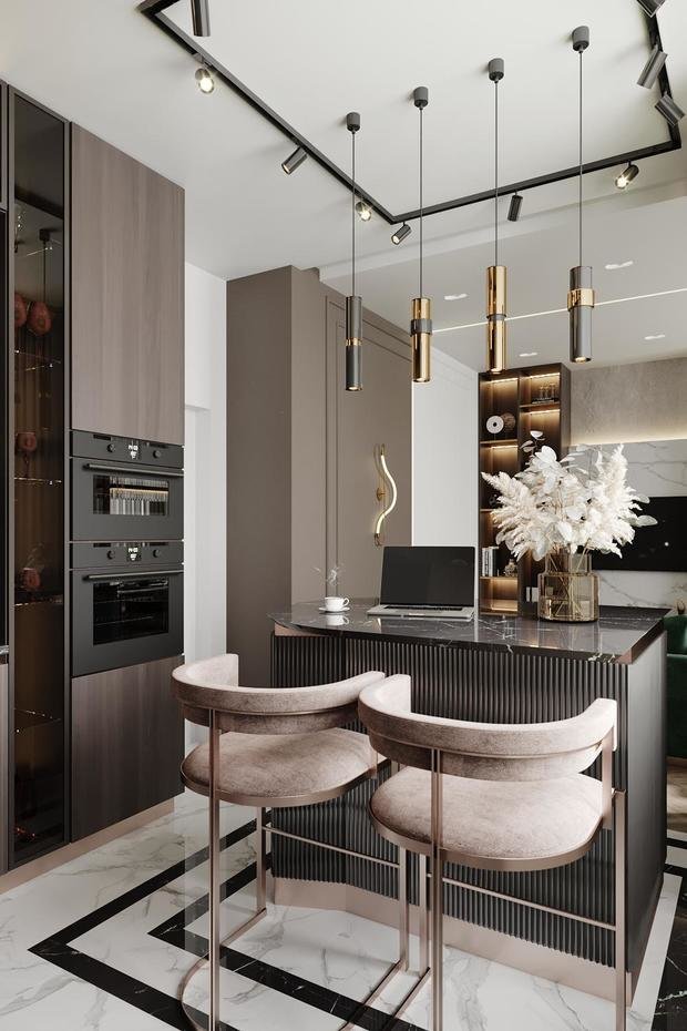 Фото из портфолио Современная классика с элементами ар-деко в квартире на Краснопутиловской – фотографии дизайна интерьеров на INMYROOM