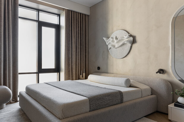 Фотография: Спальня в стиле Минимализм, Джапанди,  – фото на INMYROOM