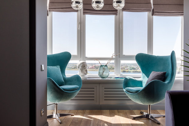 Фотография: Балкон в стиле Современный, Квартира, Проект недели, Краснодар, 3 комнаты, Более 90 метров, Archigram, Евгения Княжева – фото на INMYROOM