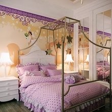 Интерьер спальни в винтажном стиле с элементами эклектики