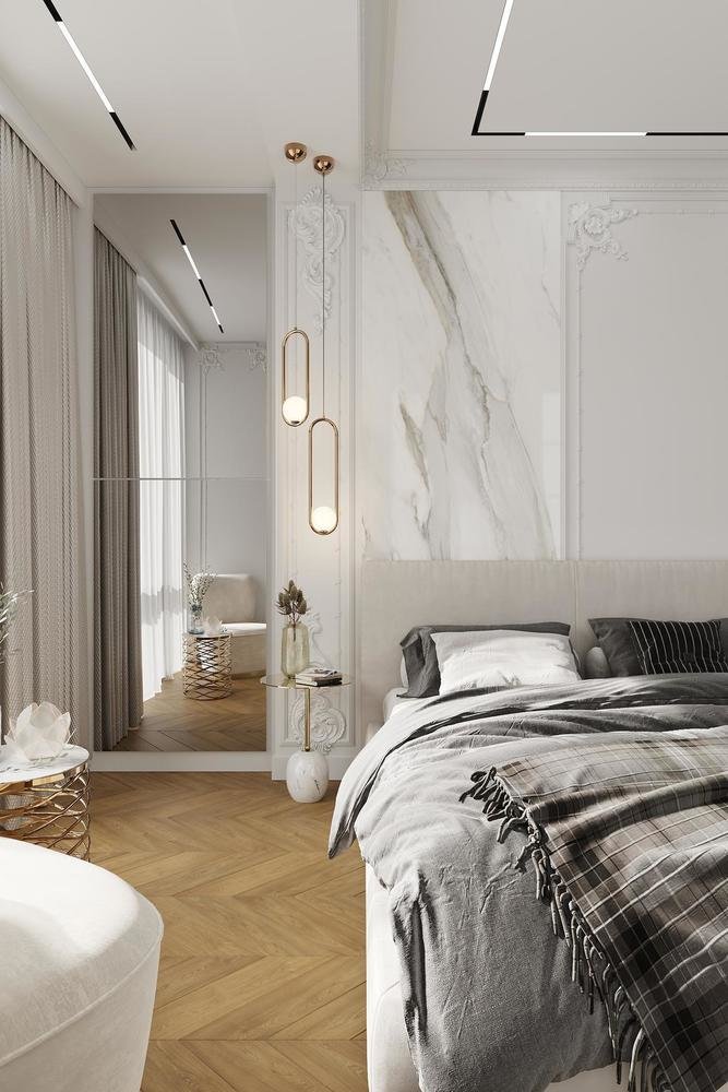 Фото из портфолио Воздушная современная классика в ЖК Матч Пойнт – фотографии дизайна интерьеров на INMYROOM Фото из портфолио Воздушная современная классика в ЖК Матч Пойнт – фотографии дизайна интерьеров на INMYROOM