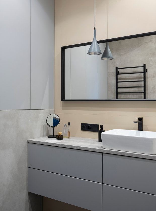 Фотография: Ванная в стиле Минимализм, Современный, Квартира, Студия, Проект недели, Москва, до 40 метров, Светлана Пичугина – фото на INMYROOM