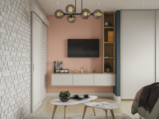 Фото из портфолио Однокомнатная квартира 44 кв.м. – фотографии дизайна интерьеров на INMYROOM