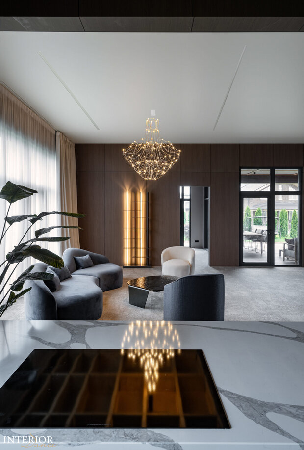 Фото из портфолио Дмитрий дом из CLT панелей. 380м2 – фотографии дизайна интерьеров на INMYROOM