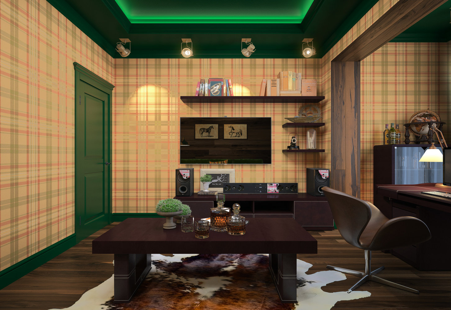 Фото из портфолио Квартира в американском стиле с голубыми кессонами – фотографии дизайна интерьеров на INMYROOM Фото из портфолио Квартира в американском стиле с голубыми кессонами – фотографии дизайна интерьеров на INMYROOM