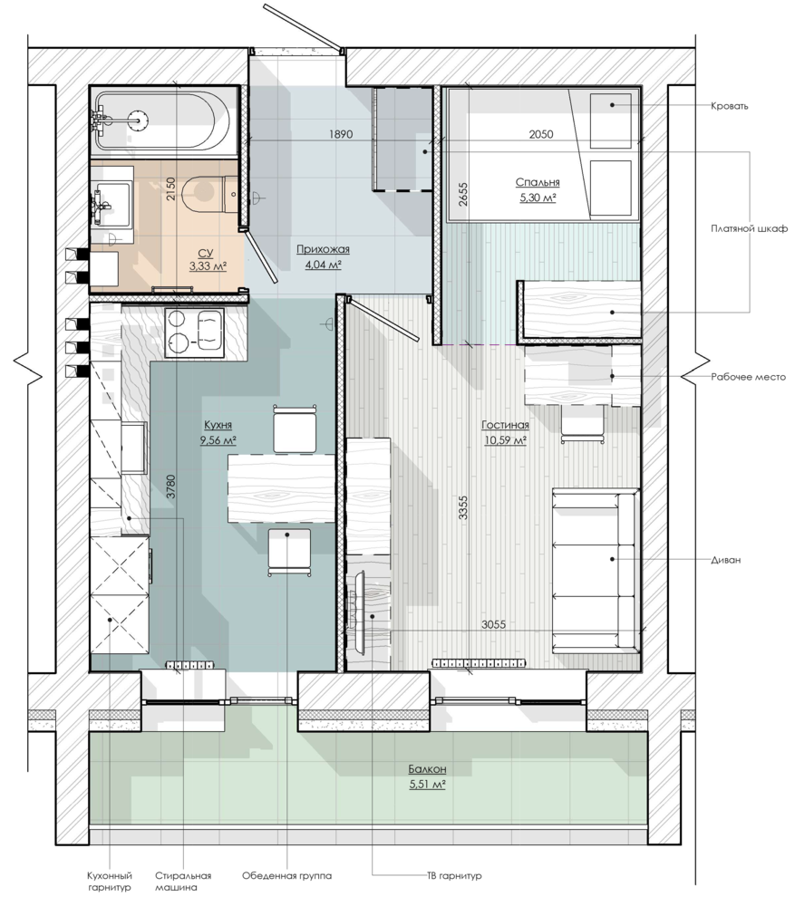 Фотография: Планировки в стиле , Скандинавский, Малогабаритная квартира, Квартира, Проект недели, Москва, Кирпичный дом, 1 комната, до 40 метров, Rerooms.ru – фото на INMYROOM Фотография: Планировки в стиле , Скандинавский, Малогабаритная квартира, Квартира, Проект недели, Москва, Кирпичный дом, 1 комната, до 40 метров, Rerooms.ru – фото на INMYROOM