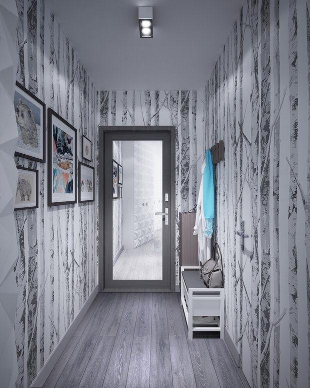 Фото из портфолио Концептуальный дизайн проект квартиры 34 кв.м., Москва – фотографии дизайна интерьеров на INMYROOM