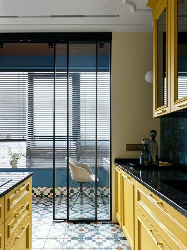 Фотография: Кухня и столовая в стиле Современный, Эклектика, Квартира, Проект недели, Москва, 3 комнаты, Более 90 метров, Miklashevskaia Interior, Анна Миклашевская – фото на INMYROOM