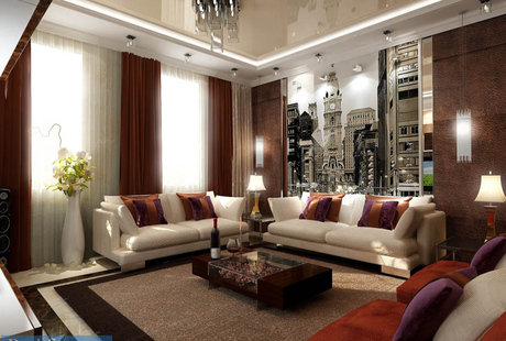 Трехкомнатная квартира 120 кв. м в классическом стиле