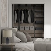 Фото из портфолио Спальня с гардеробной – фотографии дизайна интерьеров на INMYROOM