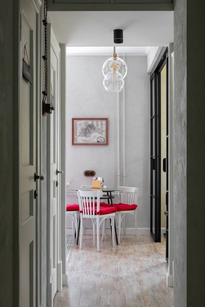 Фотография: Кухня и столовая в стиле Эклектика, Квартира, Проект недели, Видное, Сталинка, 2 комнаты, 40-60 метров – фото на INMYROOM