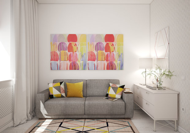 Фотография: Гостиная в стиле Скандинавский, Современный, Дом, Проект недели, Дом и дача, Московская область, кухня-гостиная дизайн, Студия 3.14, Таунхаус, Тимур Абдрахманов, Борис Комаровский, Ирина Леготкина, таунхаус с мансардой – фото на INMYROOM