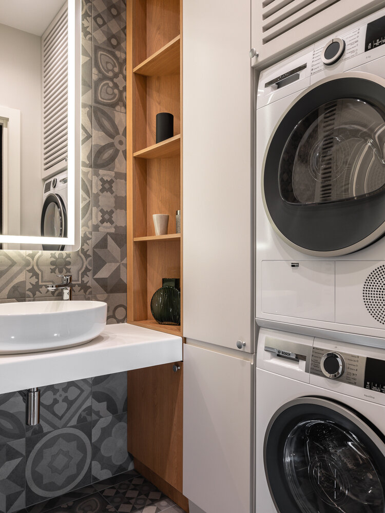 Фотография: Ванная в стиле Современный, Квартира, Проект дня, Москва, Эко, 2 комнаты, 60-90 метров, Лина Савина – фото на INMYROOM Фотография: Ванная в стиле Современный, Квартира, Проект дня, Москва, Эко, 2 комнаты, 60-90 метров, Лина Савина – фото на INMYROOM