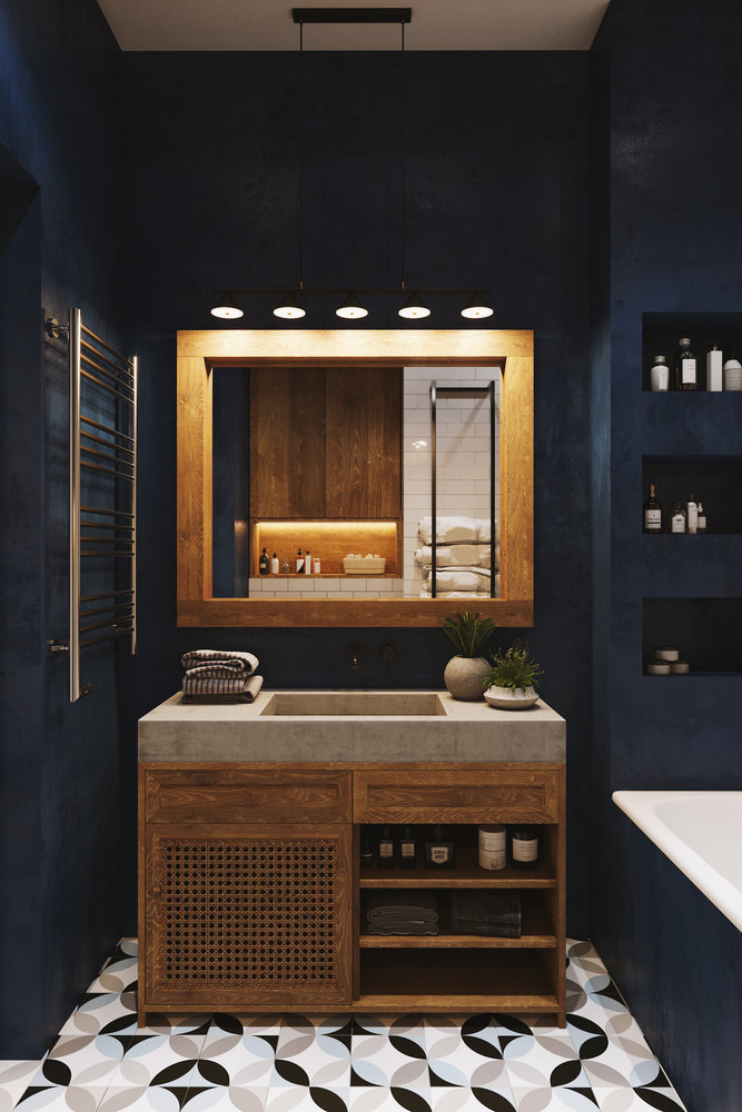 Фотография: Ванная в стиле Современный, Восточный, Эклектика, Квартира, Проект недели, Москва, Эко, 3 комнаты, 60-90 метров, Дарья Фидоренко – фото на INMYROOM Фотография: Ванная в стиле Современный, Восточный, Эклектика, Квартира, Проект недели, Москва, Эко, 3 комнаты, 60-90 метров, Дарья Фидоренко – фото на INMYROOM