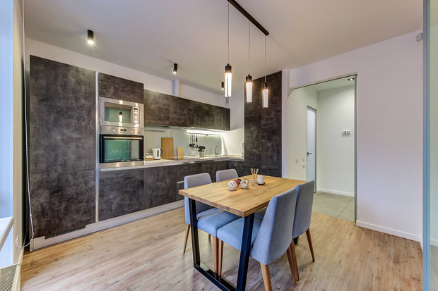 Фото из портфолио Ремонт 1 комнатной квартиры для брутального мужчины – фотографии дизайна интерьеров на INMYROOM